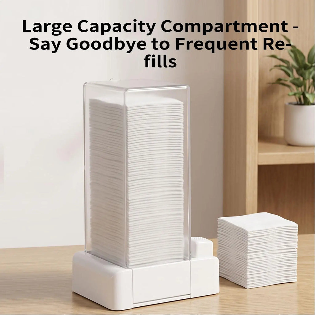Automatic Cotton Round Dispenser – Clear Bathroom Organizer Cotton Round Dispenser Qme