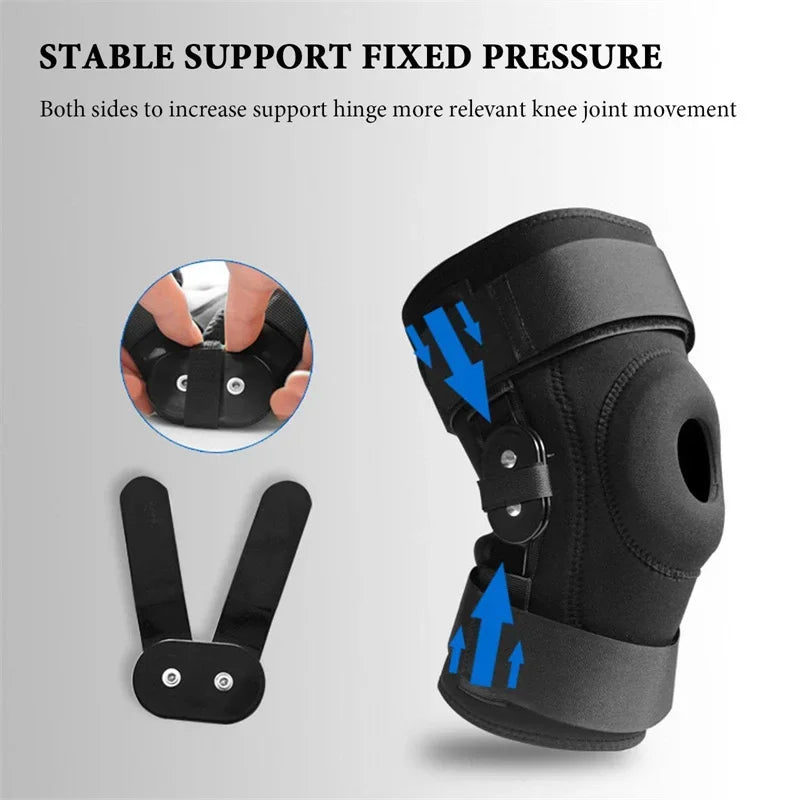 Hinged Knee Brace with Patella Stabilizer & Adjustable Strap Hinged Knee Brace Qst