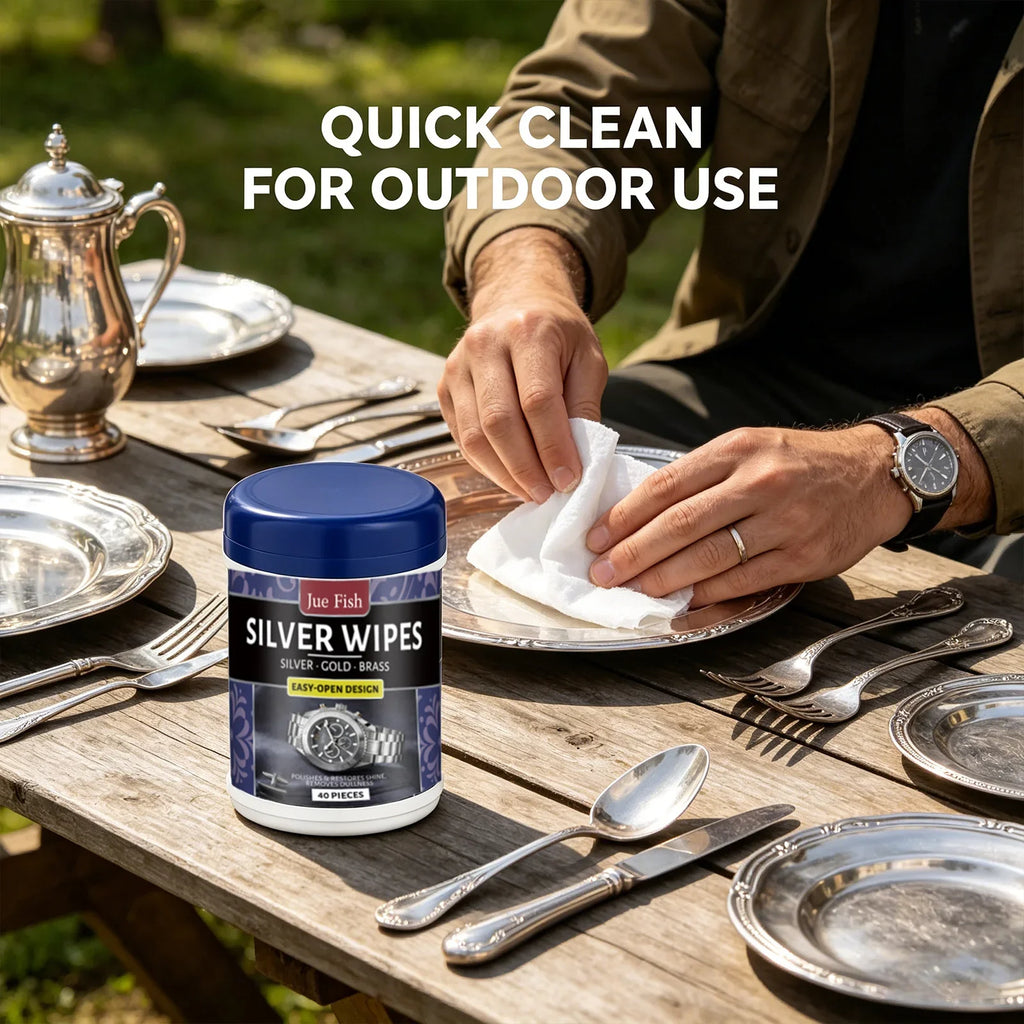 Silverware Polishing Wipes – Clean, Shine & Remove Tarnish Silver Polishing Wipes Qme