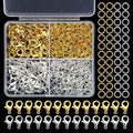 300pc Lobster Clasps & Jump Rings DIY Jewelry Making Kit Jewelry Making Findings Qme Default Title