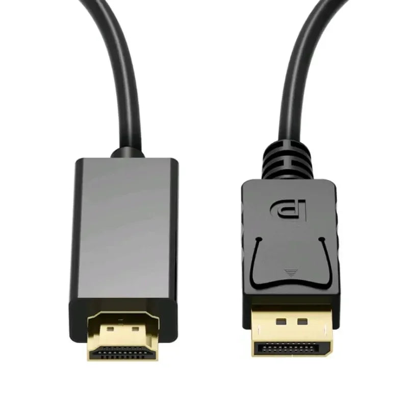 4K DisplayPort to HDMI Adapter Cable | Video & Audio Display Adapter Cable Qme