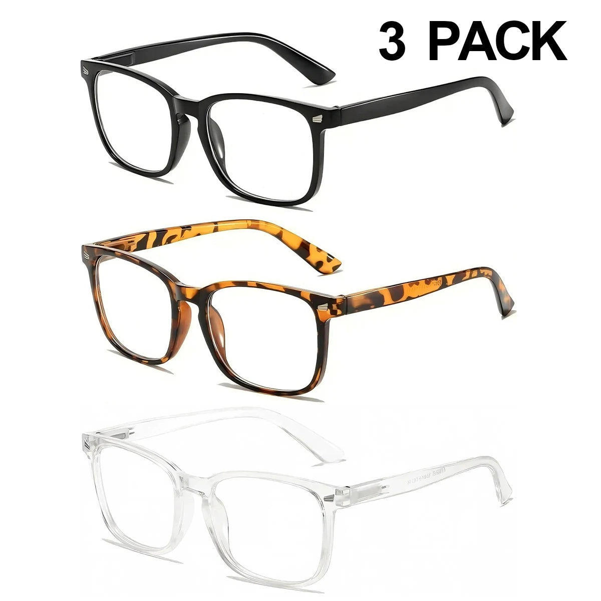 VOPHA 3-Pack Auto-Focus Reading Glasses – Blue Light Blocking Reading Glasses Qst 3pcs-2