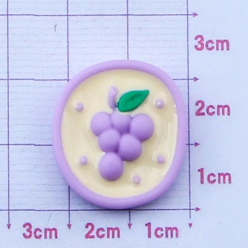 Fruit Cartoon Resin Flatback Charms – DIY Phone Case & Craft Decor Resin Flatback Charms Qme