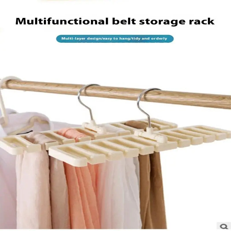 Rotating Scarf & Tie Organizer Rack | Closet Hanger Closet Organizer Rack Qme