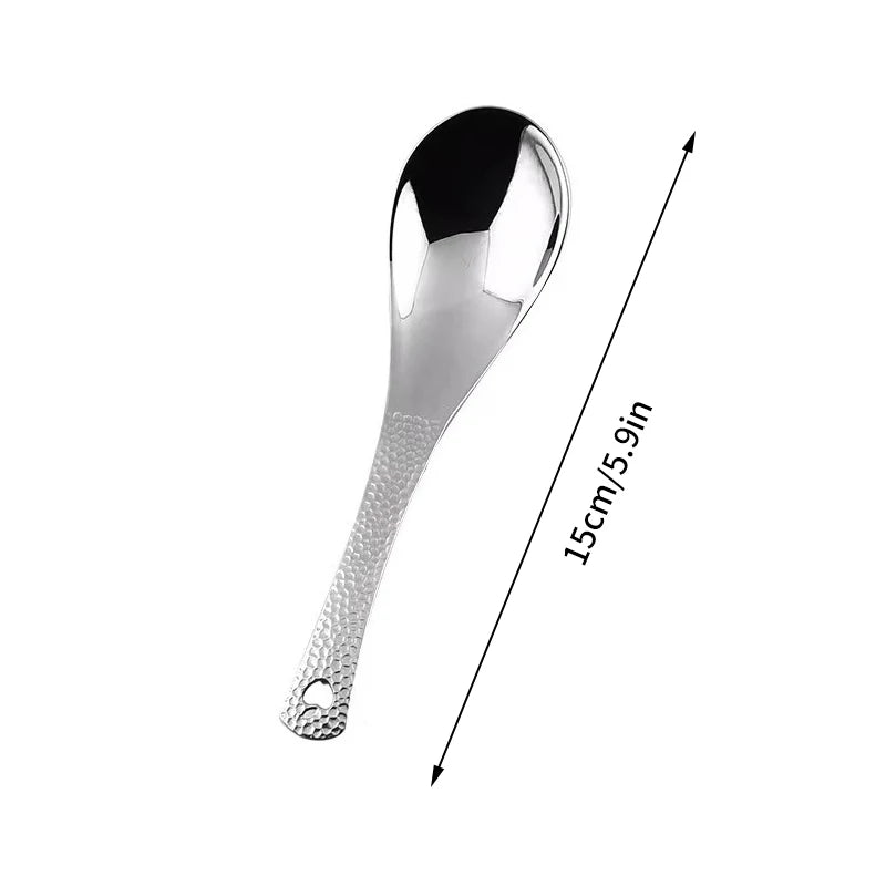 Stainless Steel Soup Spoon – Mirror Polished Large Capacity Soup Spoon Qst Default Title