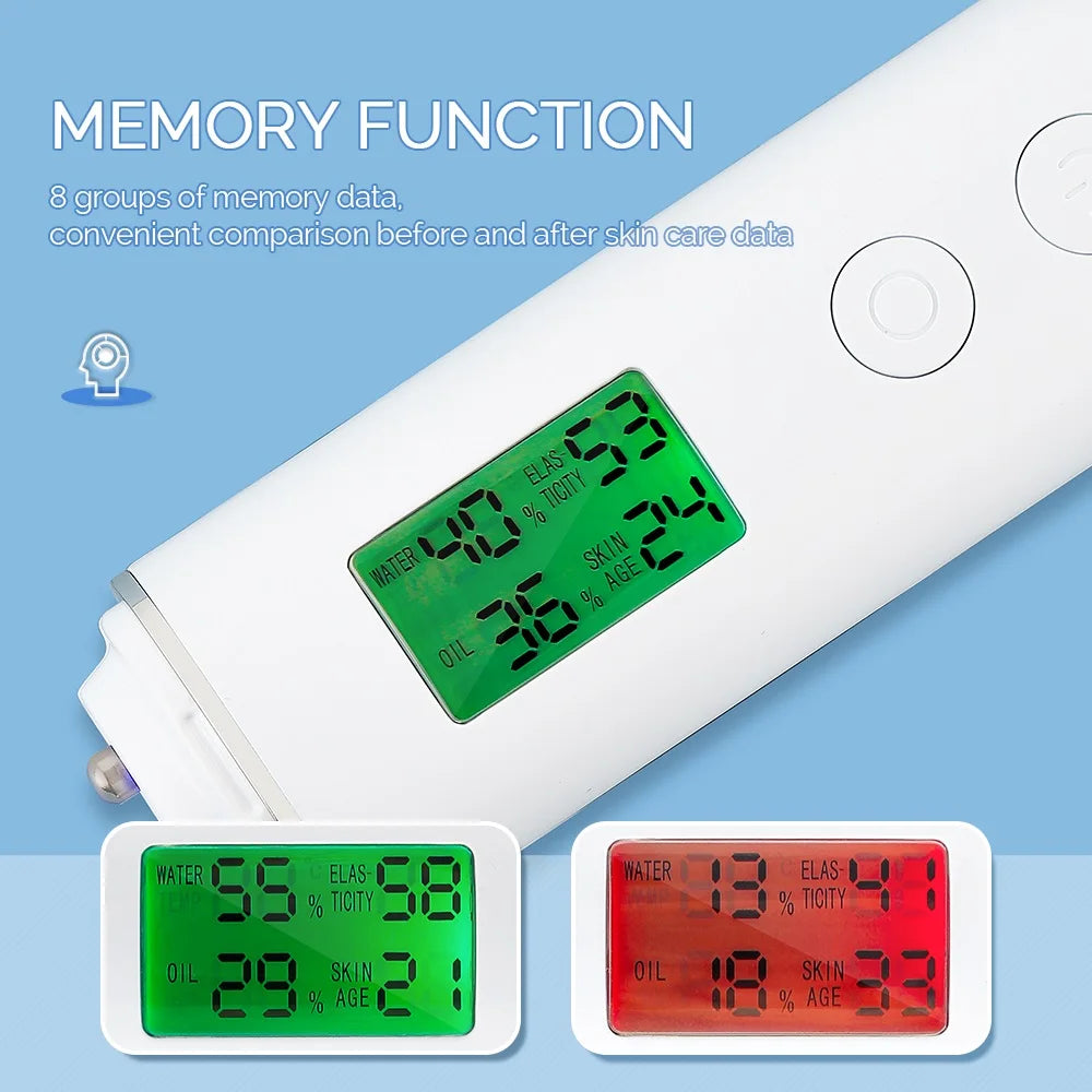 Skin Moisture & Oil Analyzer – Hydration & Elasticity Tester Skin Analyzer Device Qst