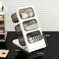 Multi-Layer 3-Grid Desktop Pen & Pencil Organizer – Detachable Desktop Pen Organizer Qme M 27.5x23x14.5cm