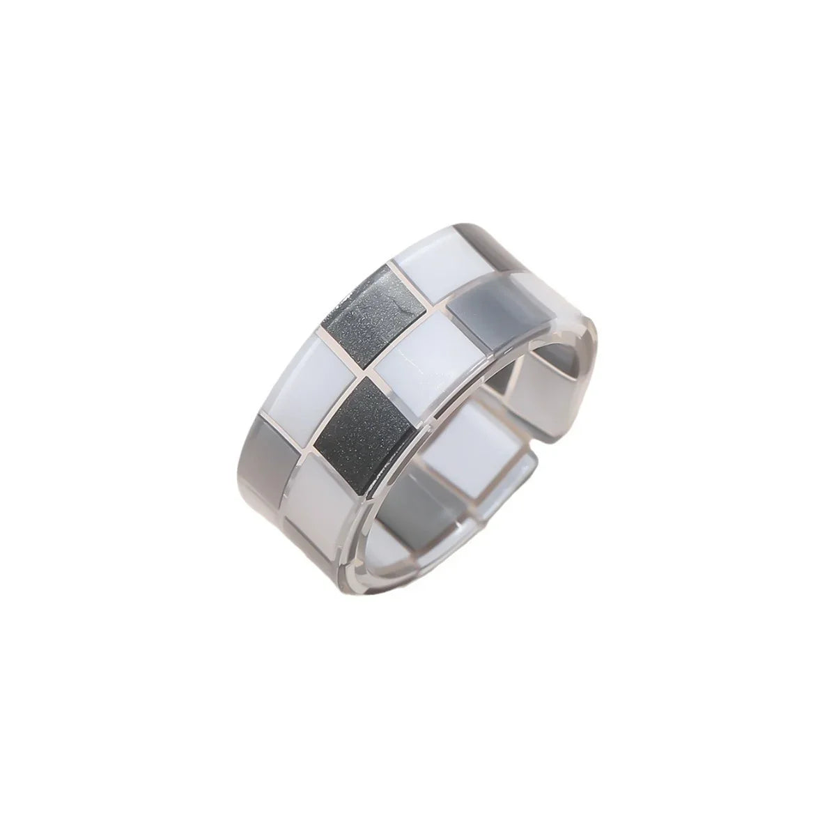 Plaid Acrylic Resin Chunky Bangle Bracelet | 8 Colors Resin Bangle Bracelet Qme