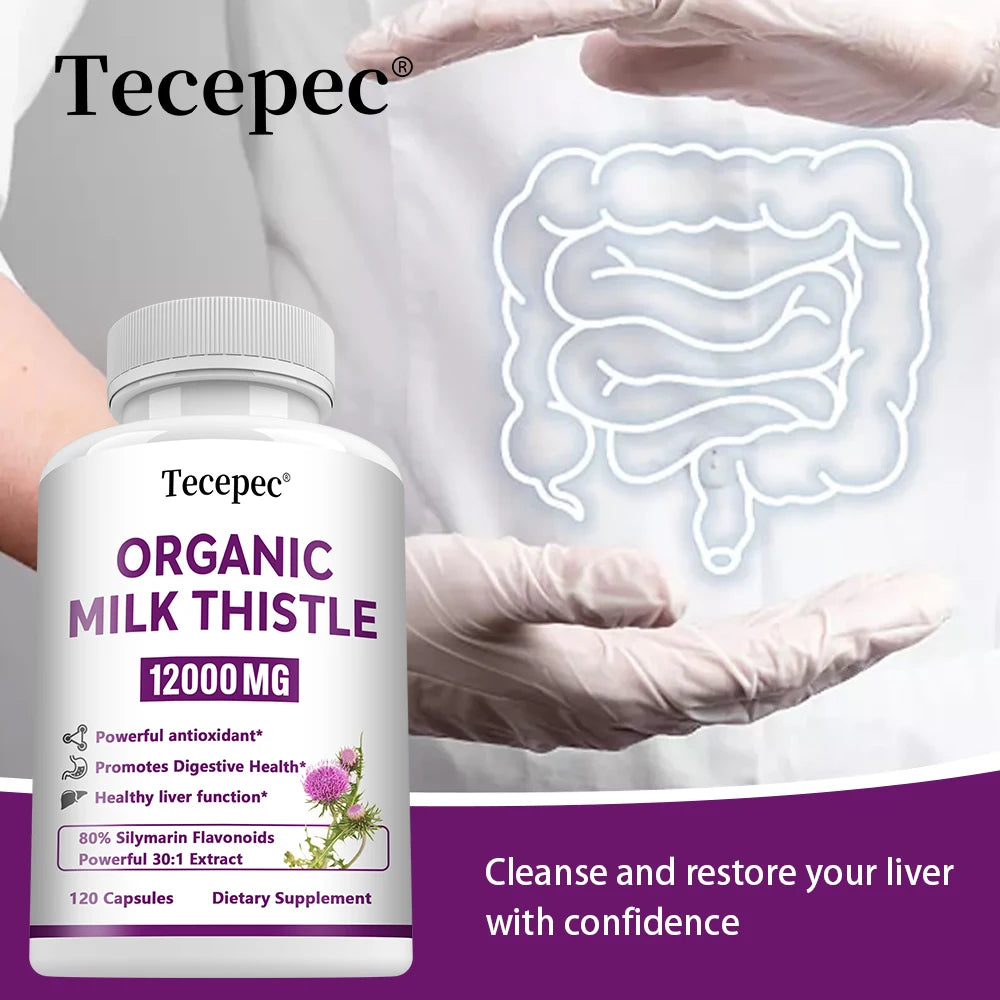 Milk Thistle Extract Capsules – Vegan Herbal Supplement Herbal Supplement Qst