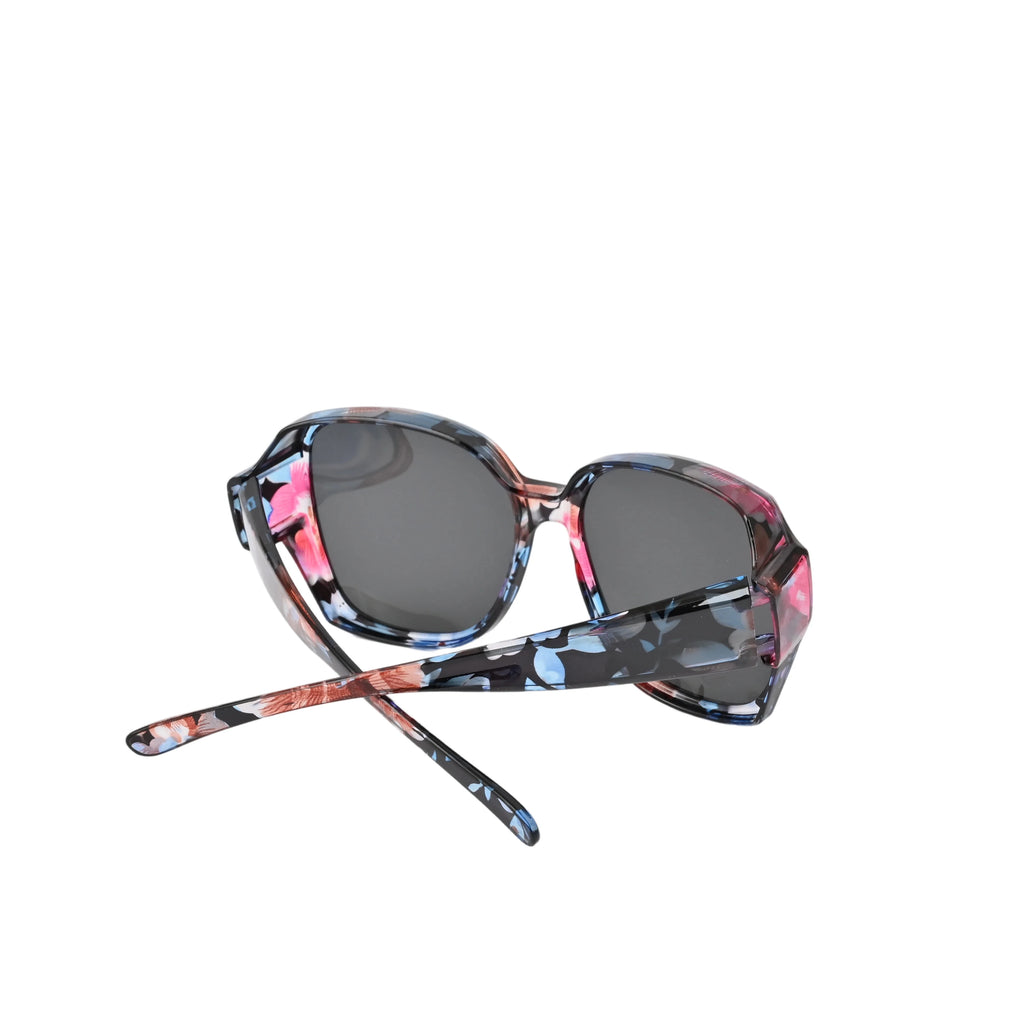 4-Pack Fit Over Glasses UV400 Sunglasses – Unisex Square Fit Over Sunglasses Qst