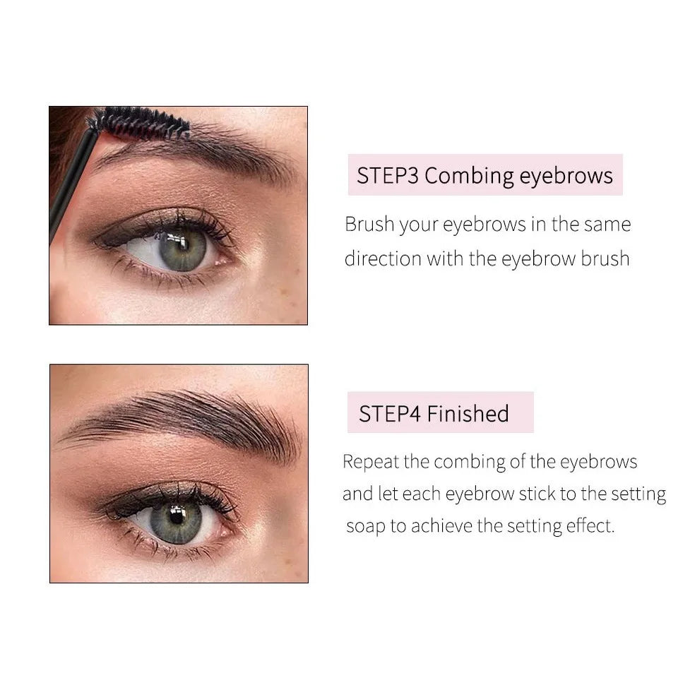 Qme Eyebrow Styling Wax Gel – Waterproof Long-Lasting Hold Eyebrow Setting Gel Qme