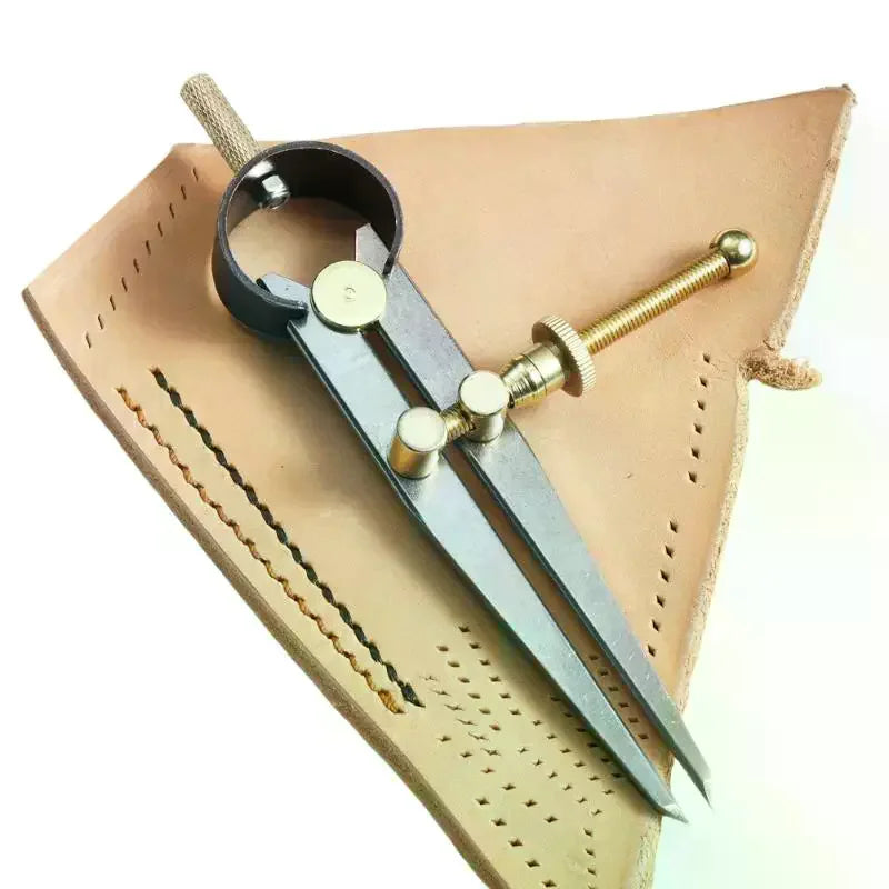 Adjustable Leathercraft Line Marking Compass Gauge | Carbon Steel Leathercraft Marking Tool Qme