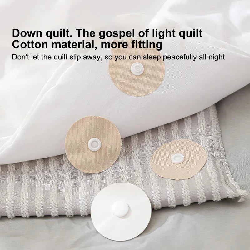 Anti-Slip Quilt & Bedsheet Gripper Clips – 10 Pair Duvet Set Bedding Clips Qme