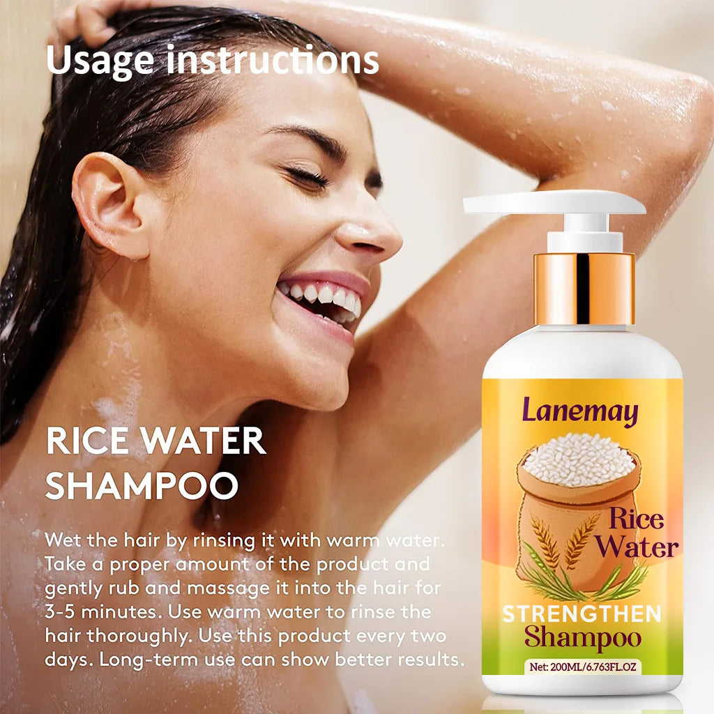 Rice Water Strengthen Shampoo – Longer, Stronger Hair Strengthening Shampoo Qst