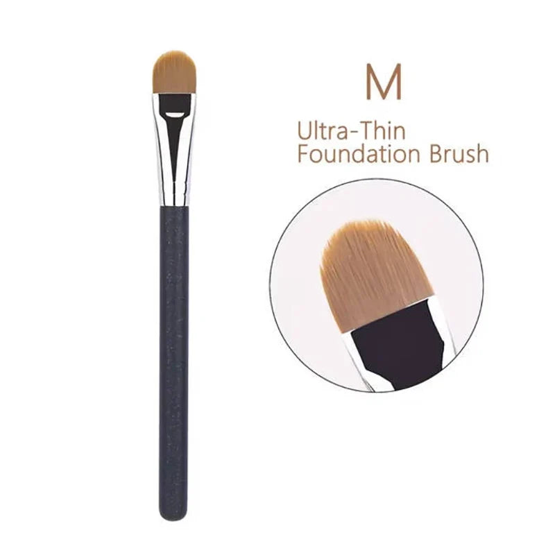 Flat Round Ultra-Thin Foundation & Concealer Makeup Brush Makeup Brush Qme M