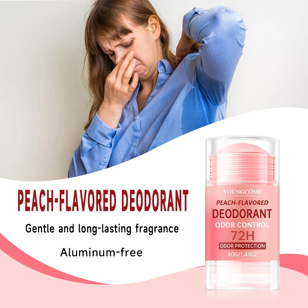 Women's Peach Vanilla Deodorant Lotion – Long-Lasting Fragrance Deodorant Lotion Stick Qst