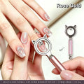 Cat Eye Nail Magnet – 3-Second Black Hole Effect DIY Tool Nail Art Magnet Qme Rose Gold