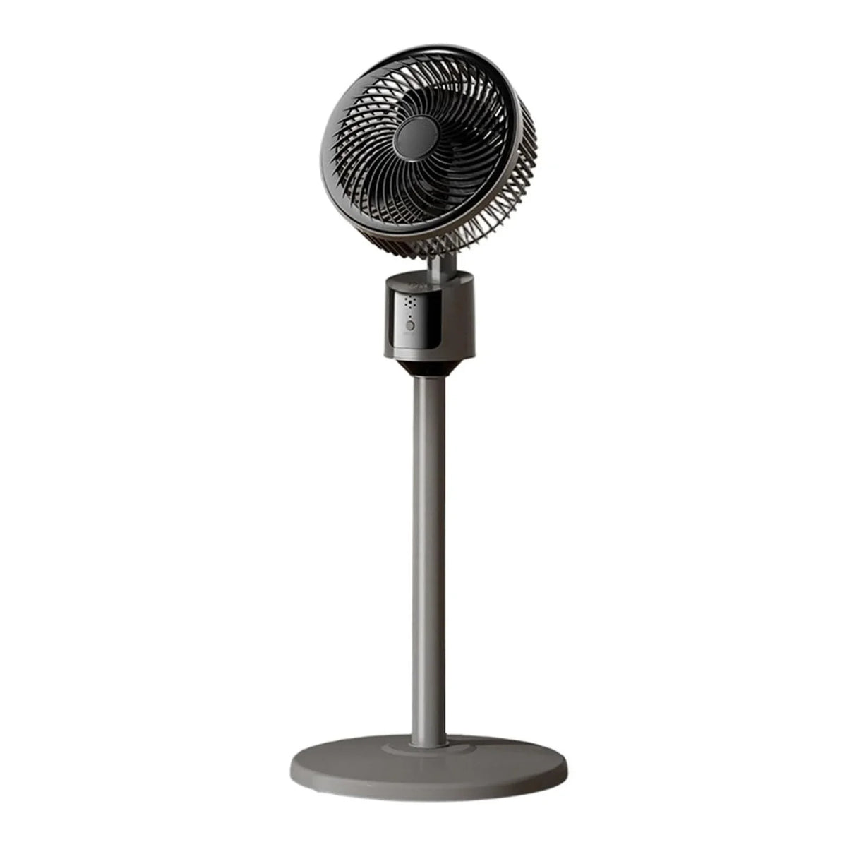 Quiet 3-Speed USB Standing Floor Fan – Lightweight Pedestal Fan Pedestal Standing Fan Qme Grey