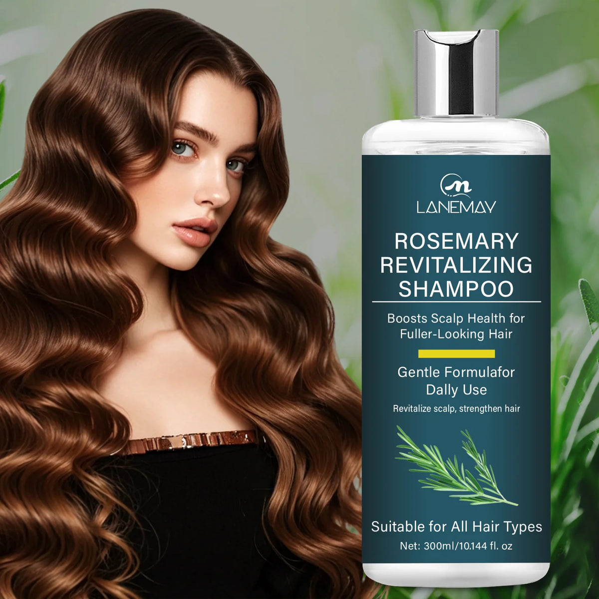 Rosemary Nourishing Perfume Shampoo 300ml – All Hair Types Rosemary Shampoo Qst