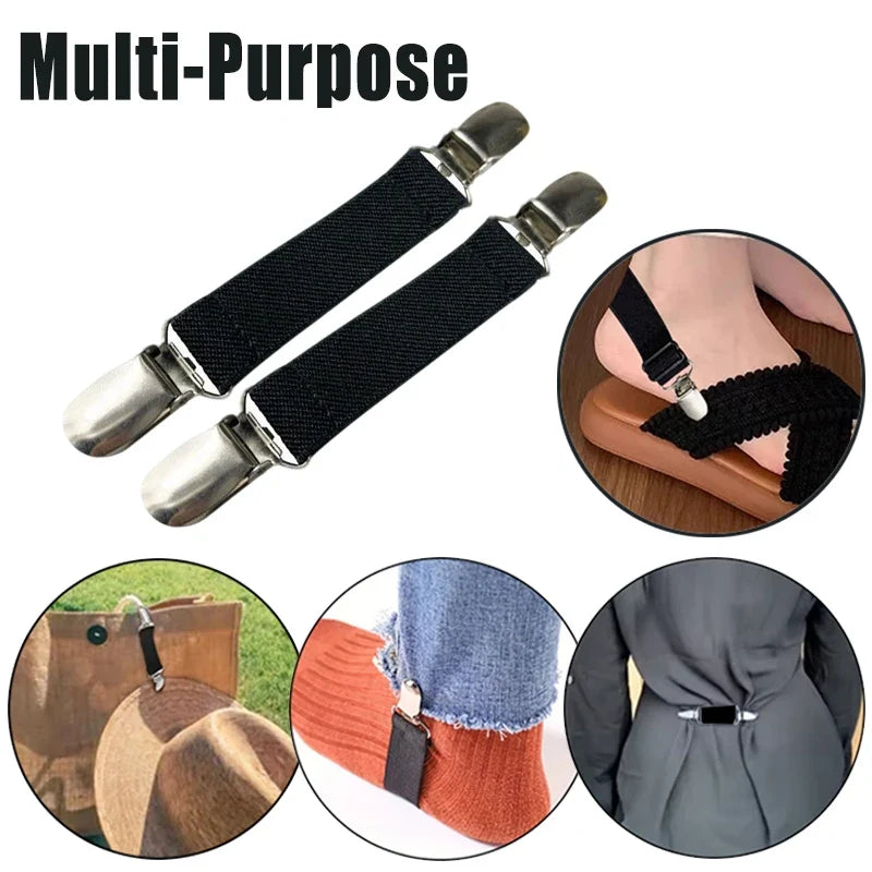 Adjustable Elastic Heel Straps for Slippers & Sandals | Nylon Shoe Heel Straps Qme