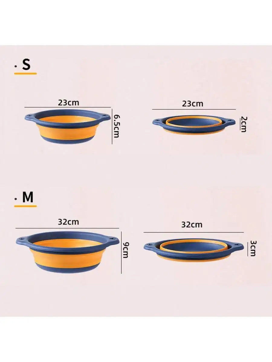 Telescopic Folding Wash Basin – Portable Camping & Travel Folding Wash Basin Qme