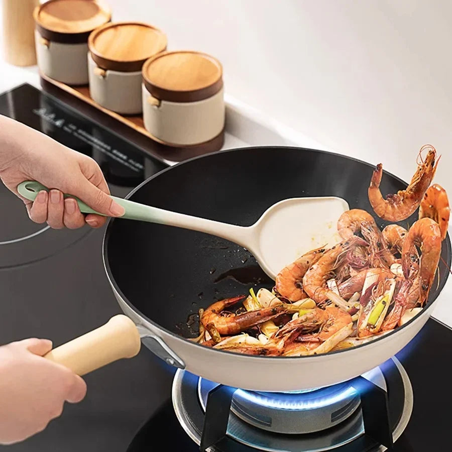Non-Stick Safe Frying Pan Spatula | Dishwasher Safe & Ergonomic Kitchen Spatula Qme