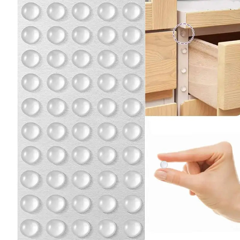 Self Adhesive Rubber Cabinet Bumpers & Door Damper Pads Cabinet Bumper Pads Qme 10x3mm-100pcs