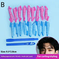18-Pack Heatless Water Wave Hair Curlers – No-Heat Styling Heatless Hair Curlers Qme B