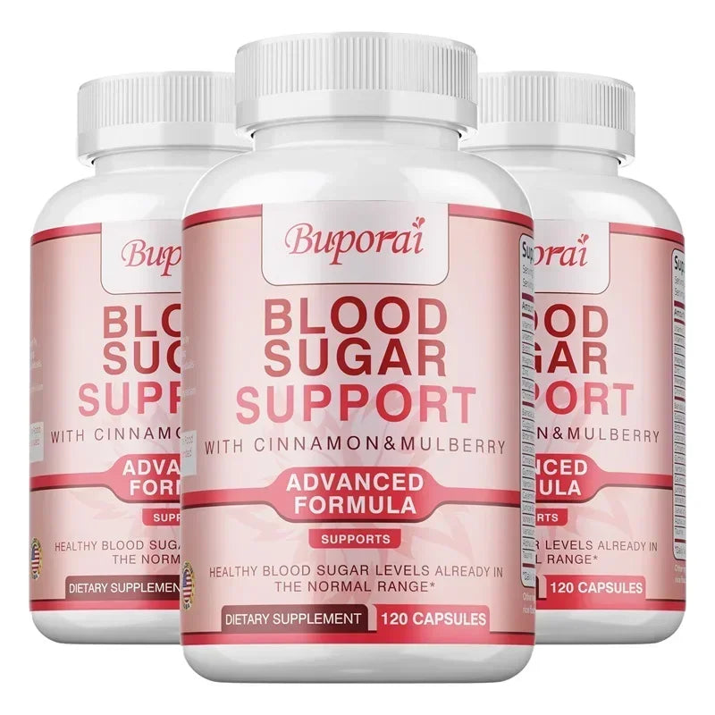 Blood Sugar Support Supplement – Zinc, Biotin & Magnesium Dietary Supplement Qst 120 Capsule-3bottles