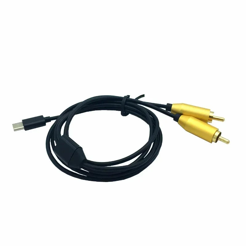 USB-C to Dual RCA Male AV Audio Video Adapter Cable AV Adapter Cable Qme