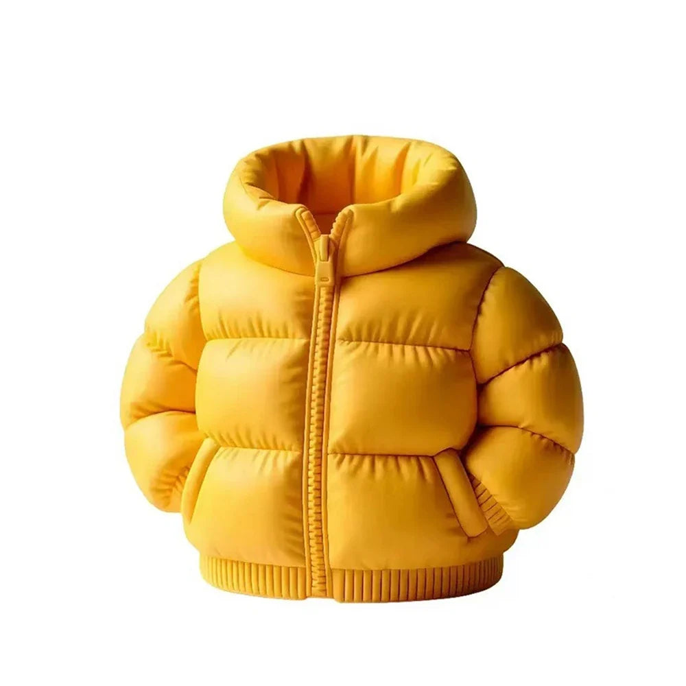 Down Jacket Pen Holder Desktop Organizer | 12 Colors Novelty Pen Holder Qme Yellow 7.5x8CM
