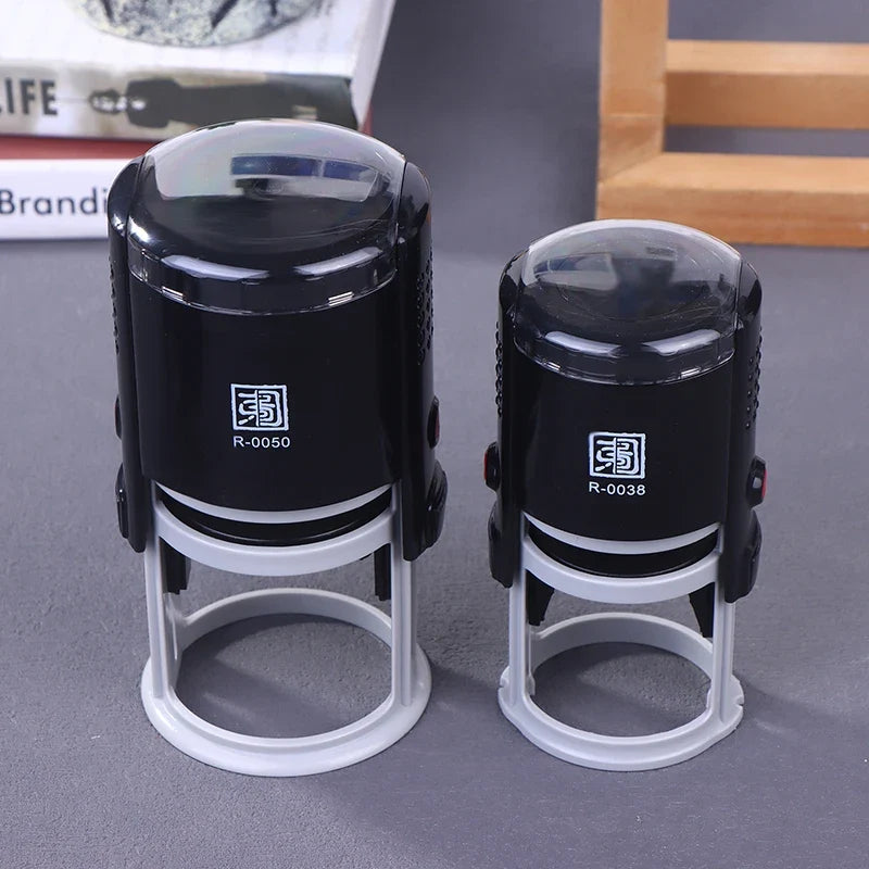 Custom Round Self-Inking Stamp – 25mm, 30mm & 40mm | Qme Self-Inking Stamp Qme