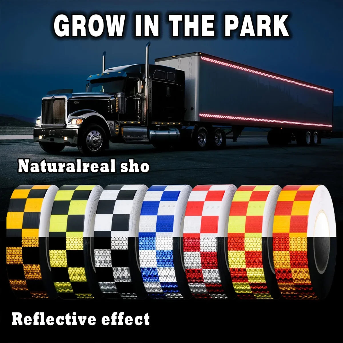 Reflective Safety Warning Tape Sticker – Car Bike Scooter Truck Reflective Safety Sticker Qme