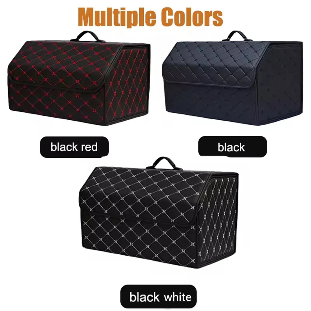 Foldable Car Trunk Organizer – Collapsible Storage Box Car Trunk Organizer Qme