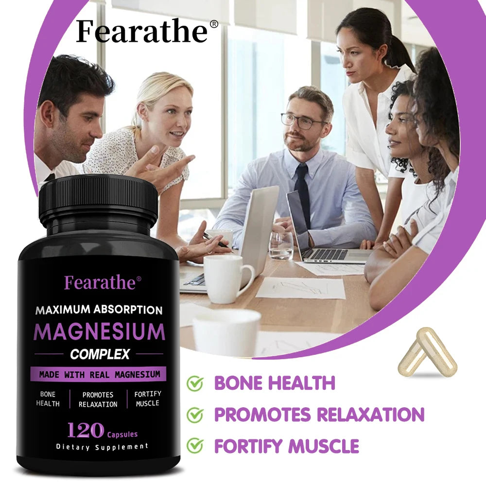 Magnesium Complex Capsules – Oxide & Citrate 500mg | Fearathe Magnesium Supplement Qst