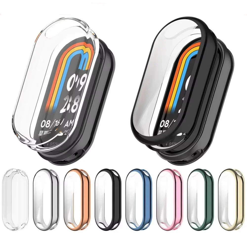 Xiaomi Mi Band 9 & 8 Full Cover Case & Screen Protector Smart Band Case Qme