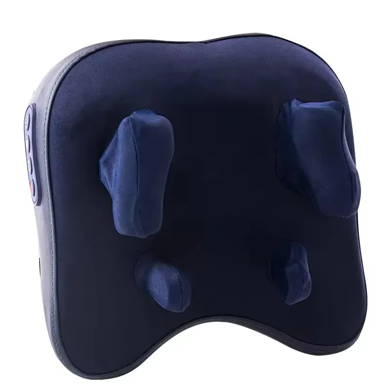Wireless Shiatsu Massage Pillow – Neck Shoulder Back Kneading Shiatsu Massage Pillow Qst Y313-Blue