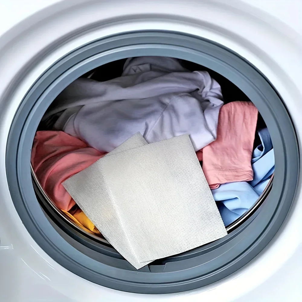 Color-Absorbing Laundry Sheets – Anti-Stain Washing Papers Laundry Color Sheets Qme