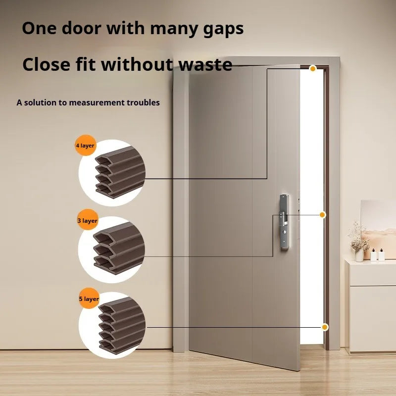 6M Tearable TPE Weather Strip | Door & Window Gap Seal Door Weather Strip Qme