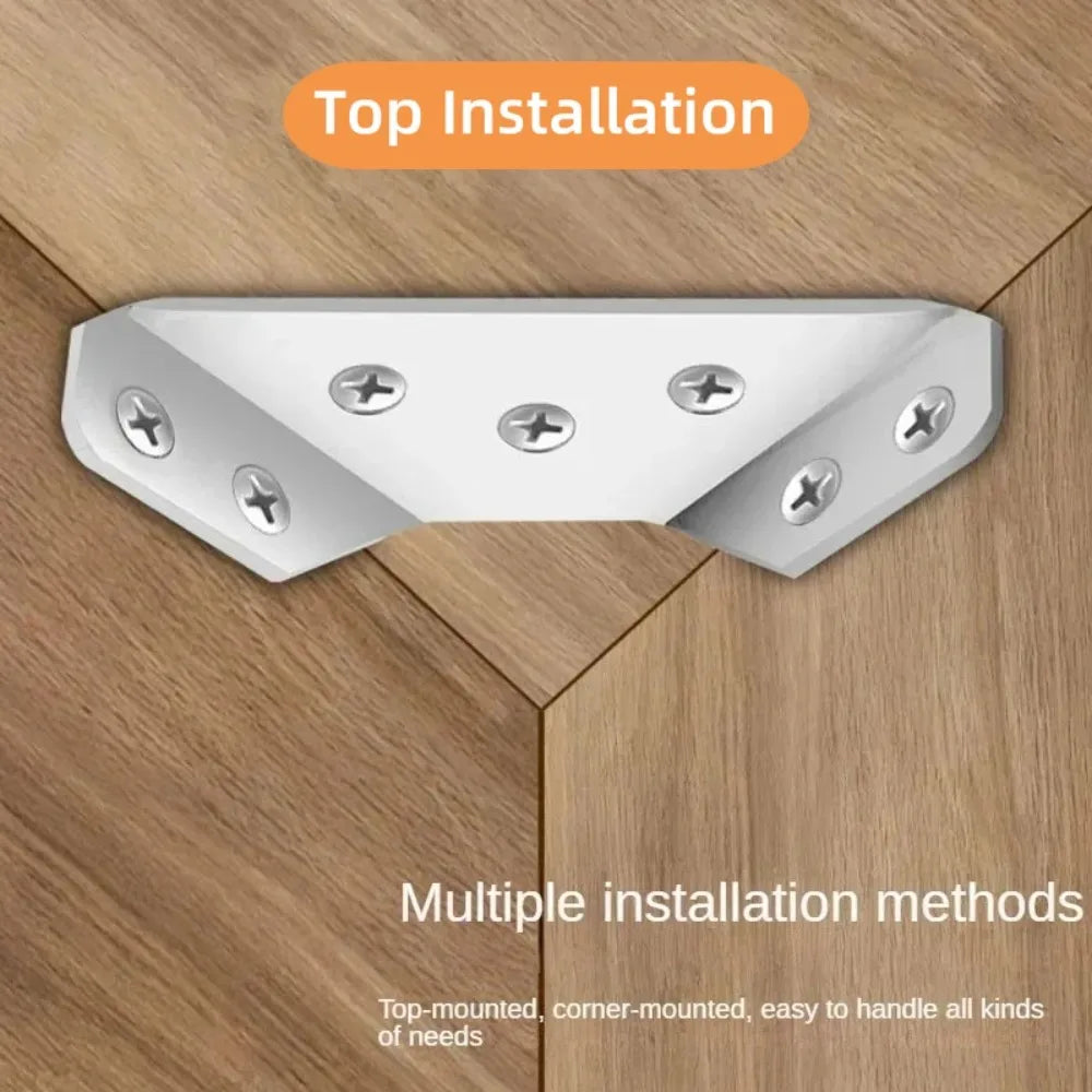 Stainless Steel Right Angle Bracket for Furniture & Cabinets Angle Bracket Qme