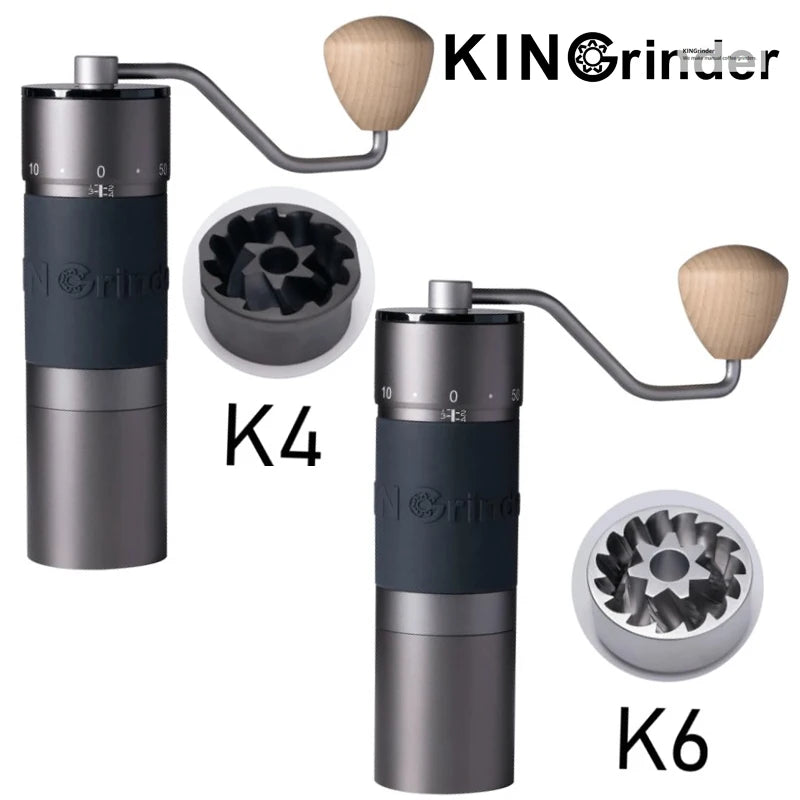 Kingrinder K4/K6 Manual Coffee Grinder – 48mm Burr Mill Manual Coffee Grinder Qst