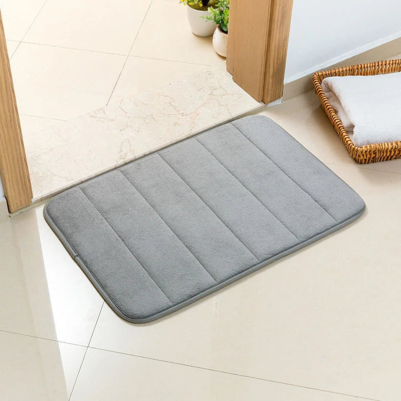 60x40cm Soft Anti-Slip Bathroom Mat – Quick Dry Bath Rug Bath Mat Qst