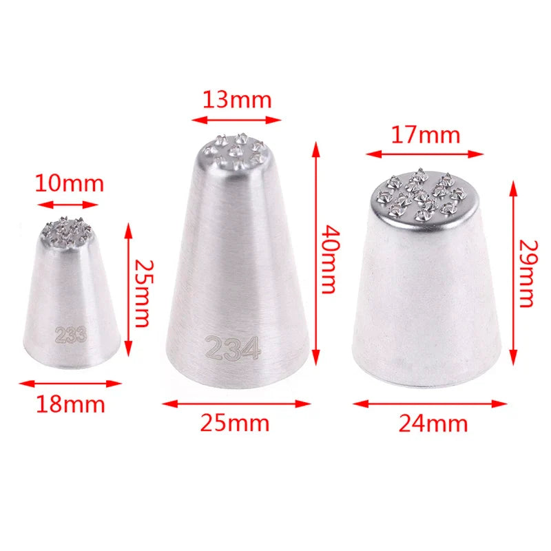 Grass & Petal Cake Piping Nozzles – Stainless Steel Icing Tips Cake Piping Nozzles Qme 1 set