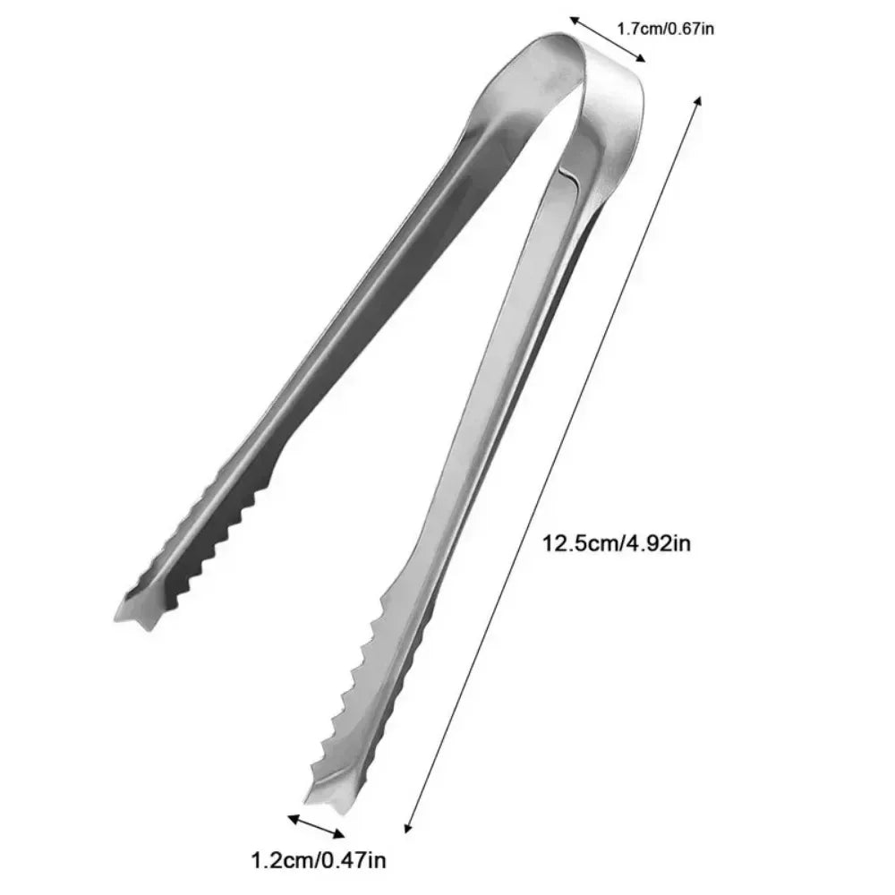 Stainless Steel Kitchen Tongs – Ice, Bread, Cake & Salad Clamps Kitchen Serving Tongs Qme