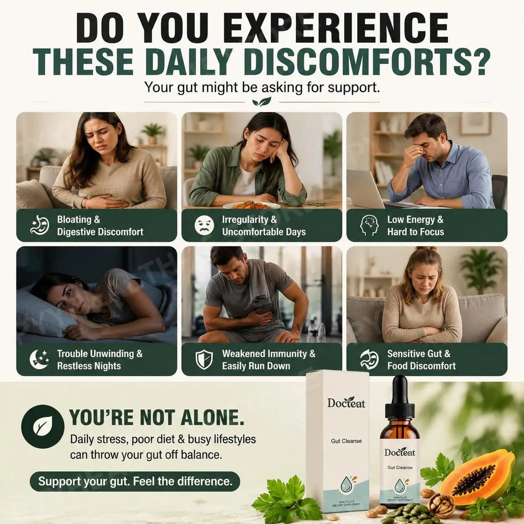 Docteat Gut Care Drops – Papaya Seed & Black Walnut 30ml Digestive Supplement Drops Qst