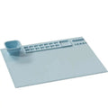 Silicone Art Painting Mat & Brush Holder – Washable Craft Pad Silicone Craft Mat Qme Blue