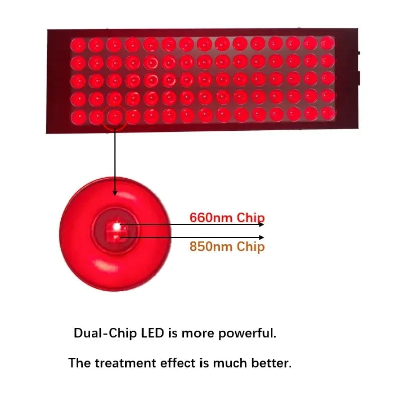 Red Light Therapy Lamp 660nm 850nm Near Infrared | Adj. Stand Red Light Therapy Lamp Qst