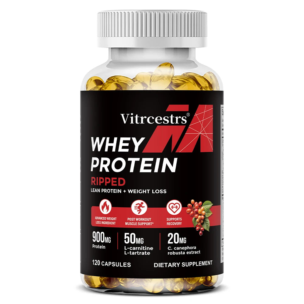 ZENVITALIZE Whey Protein Capsules 900mg – Muscle Support Protein Supplement Qst 120 count-1 bottle