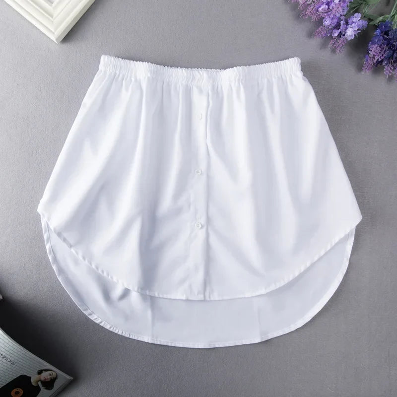 Women's Detachable Fake Shirt Hem Underskirt | S-5XL, 7 Colors Detachable Underskirt Qme WT 3XL