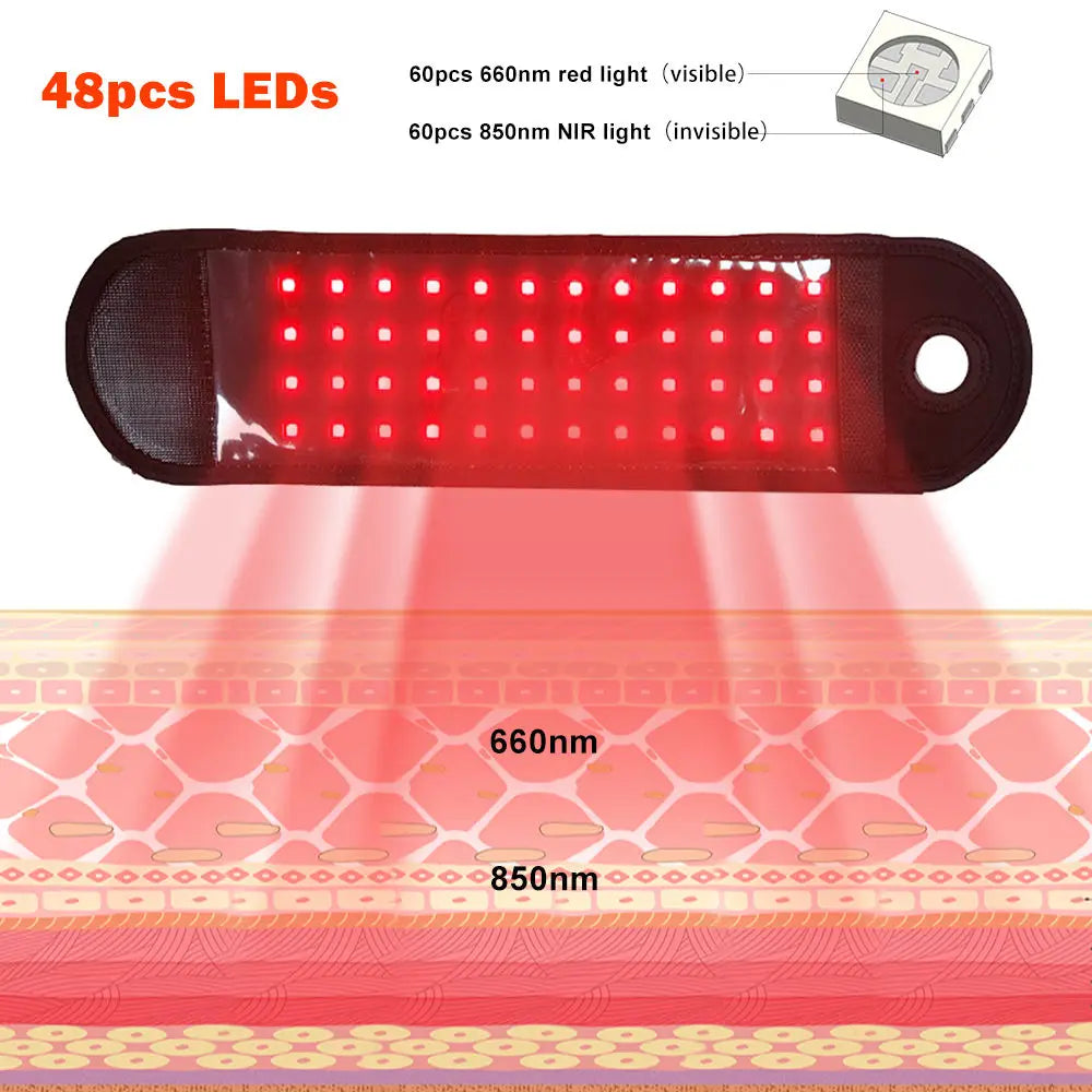 ZONGKUNG Cordless Red Light Therapy Wrap 660nm 850nm Infrared Light Therapy Wrap Qst